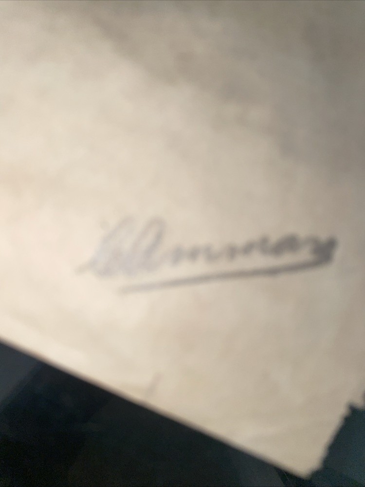 Vintage drawing smiling woman
