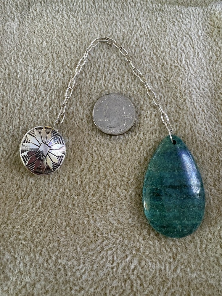 Ruby Zoisite Pendulum for Divination Energy Clearing and Intuition