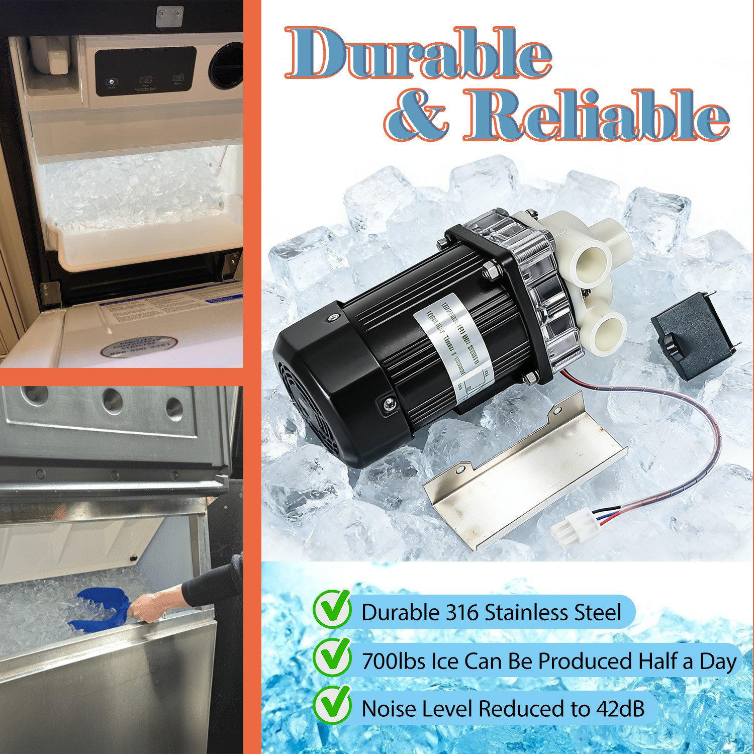 For Hoshizaki Pump Motor Assembly S-0731