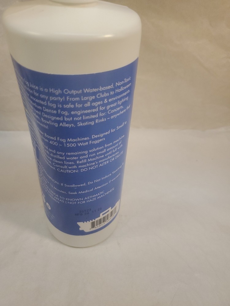 Fog Machine Liquid - Fluid for Smoke Machine Fog - Long-Lasting Essential Values