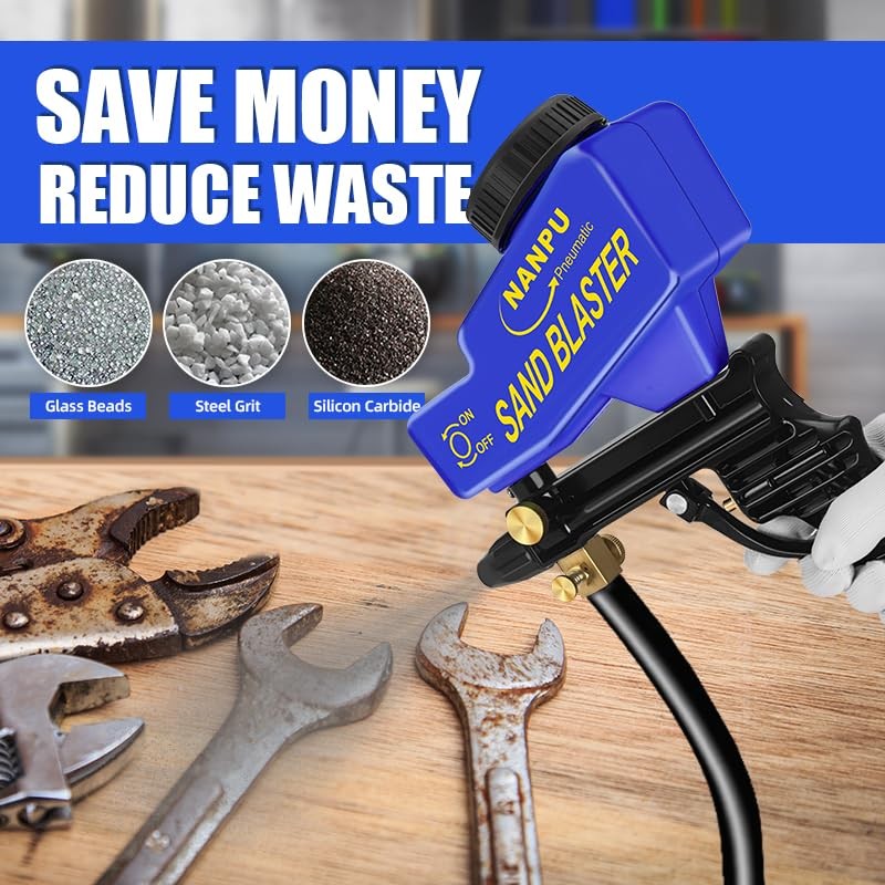 Professional Quality Air Sandblaster with Ceramic Nozzles for Precision Etching