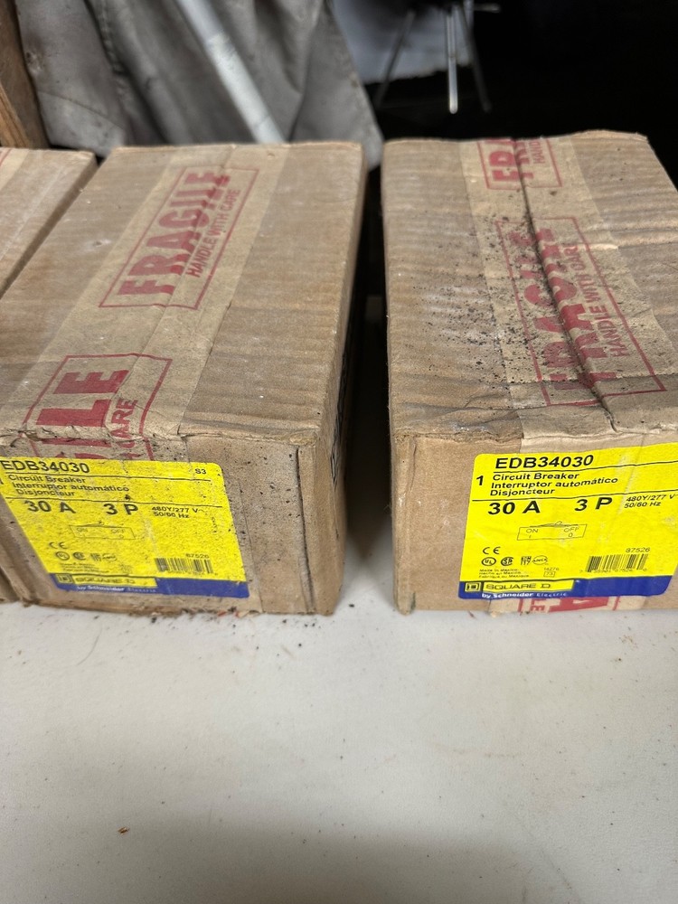 Electrical service and switch gear, SquareD. All with original packaging.