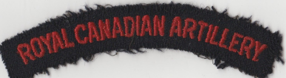 VINTAGE ROYAL CANADIAN ARTILLIARY SHOULDER PATCH