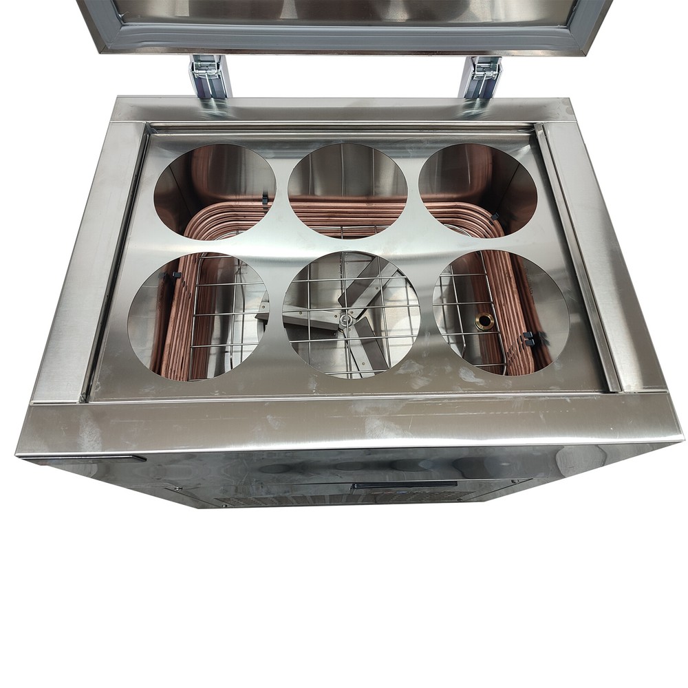 Auto 110V 6 Buckets Snow Ice Machine Cylindrical Ice Block Making Machine