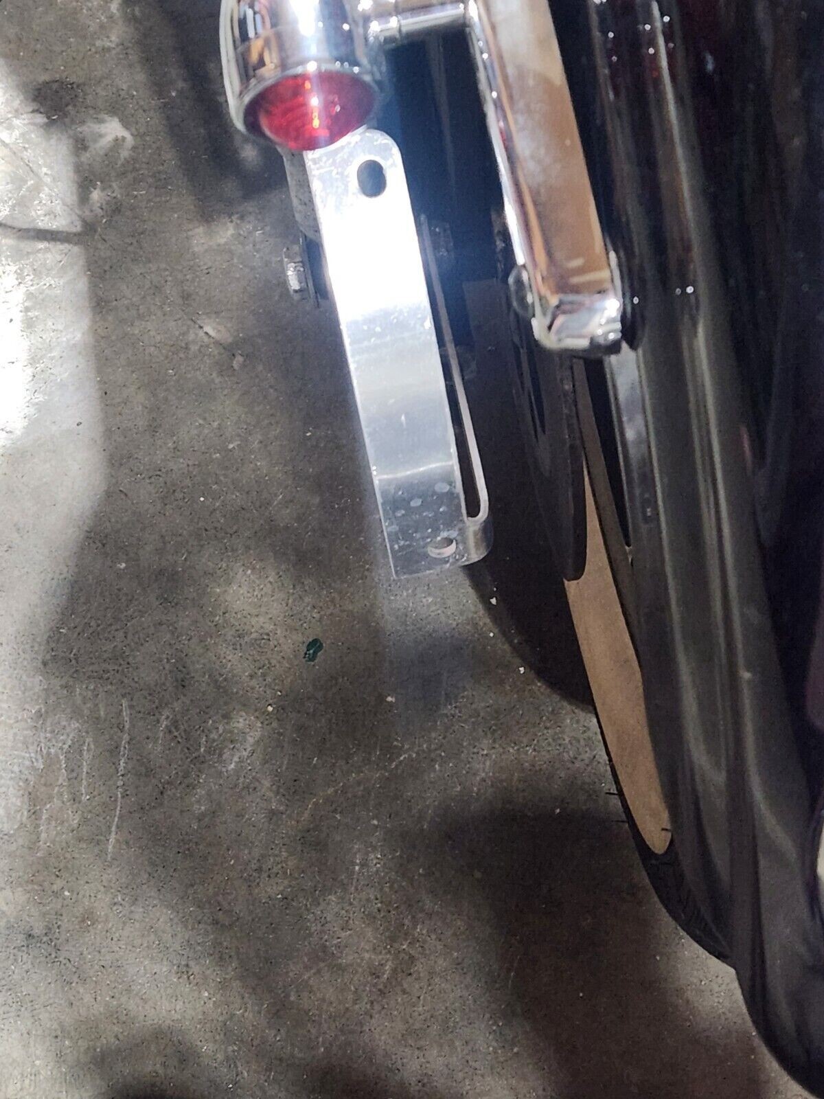 Curved License Plate Relocation Bracket for HARLEY DAVIDSON SPORTSTER All Years