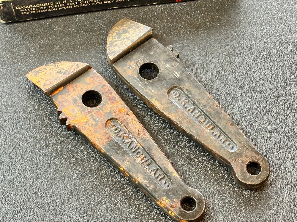 HKP Porter USA 2pc Bolt Cutter Angle Angular Cut Replacement Jaws O.K. 24 IN