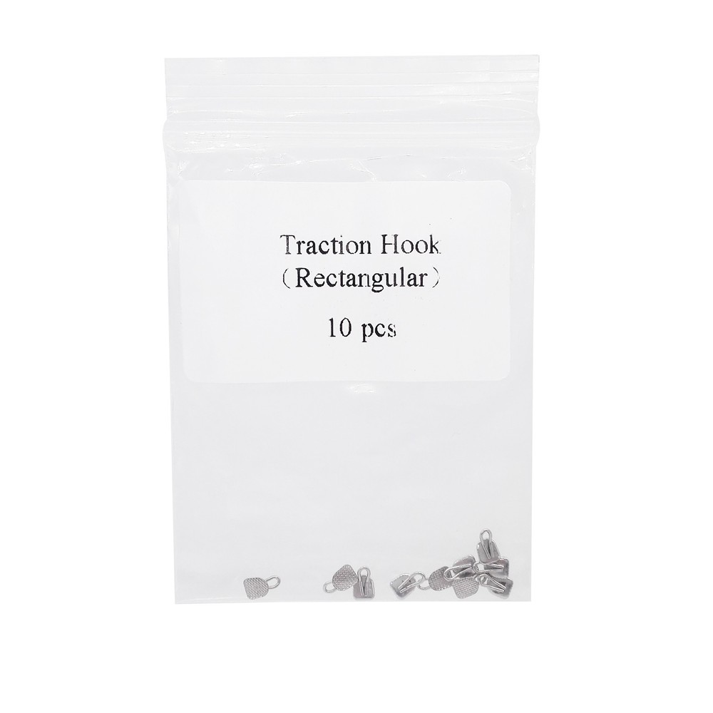 10 Pcs Dental Orthodontic bondable Traction Hook Rectangular Base/ Caplin Hooks