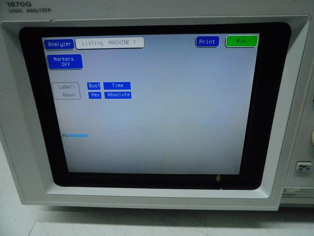AGILENT 1670G LOGIC ANALYZER WITH CABLES. M7518