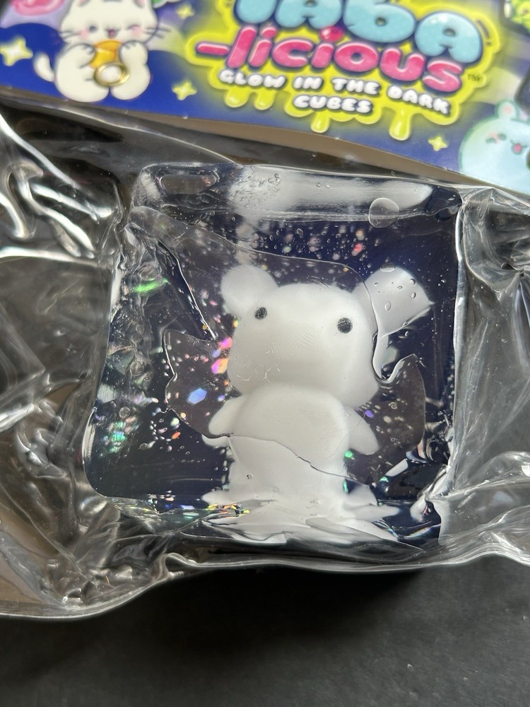 Squishy Taba-licious Glow In The Dark Cube Teddy Bear Squishy