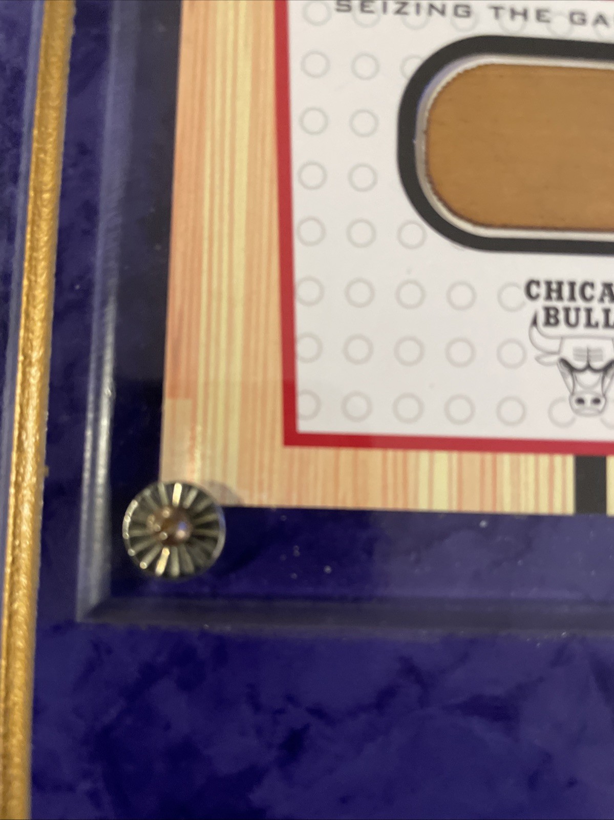 Michael Jordan, 2000 MJ’s Final Floor Jumbo Card on Plaque with UD MJ23 Card