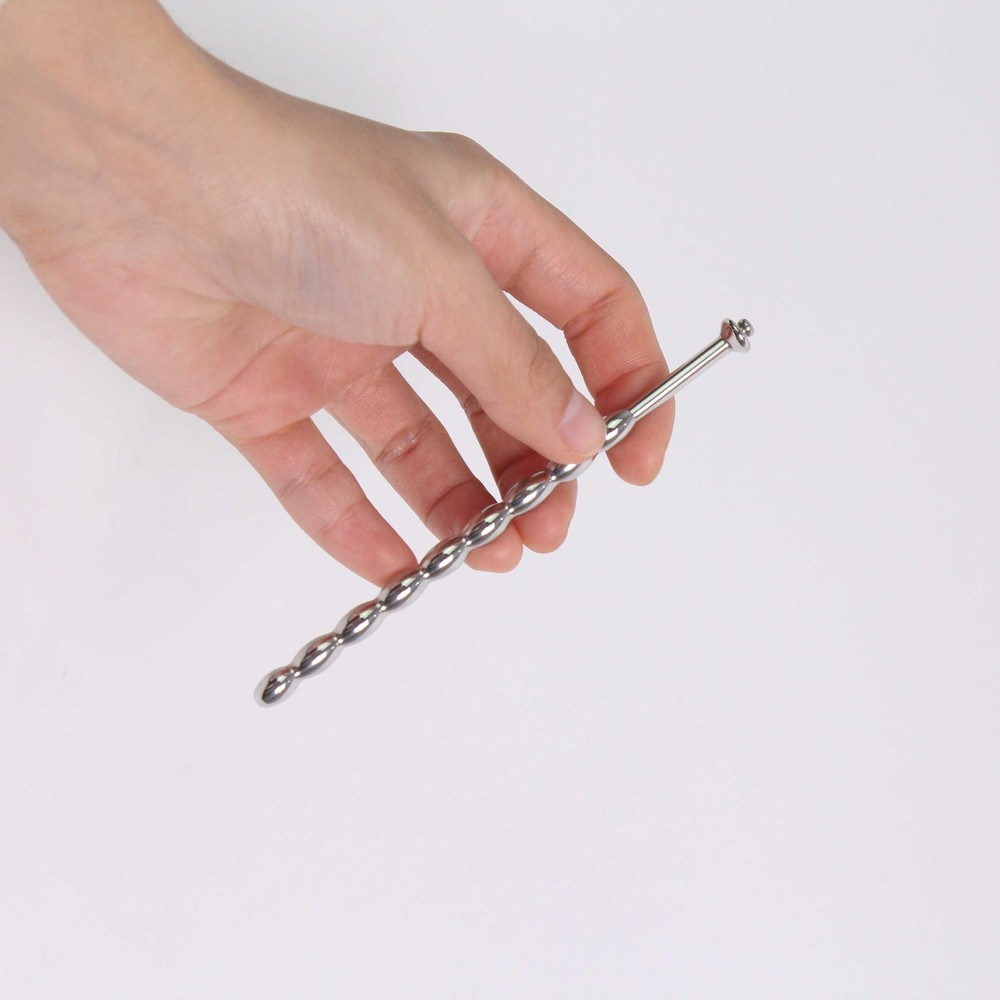 E-stim Stainless Steel Long ring Sounding Plug insertPlug Rod Stretcher for Men