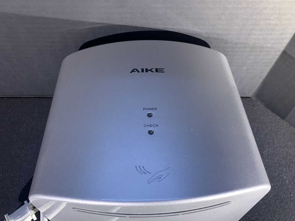 Aike AK2630S Compact Bathroom Automatic Hand Dryer 110v 1400W Silver-Please Read