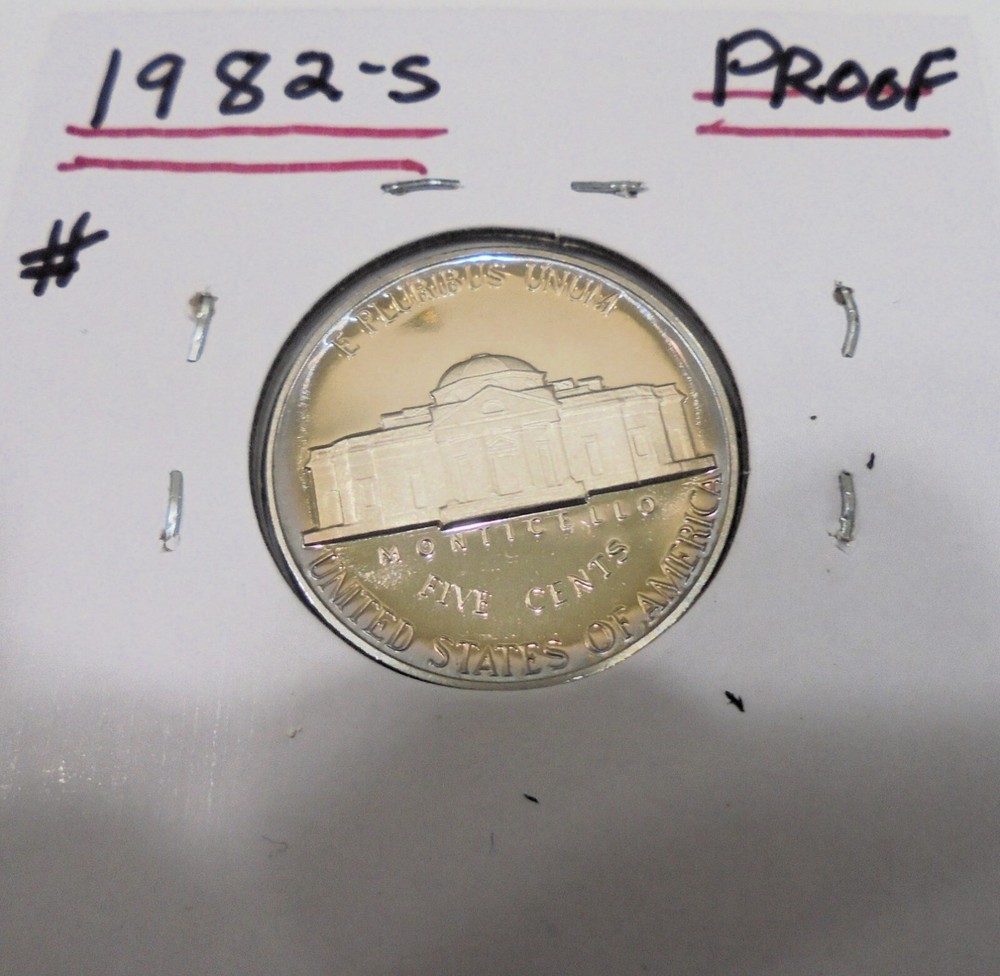 Nice 1982 s Proof Uncirculated Jefferson Nickel Has a NICE Tone