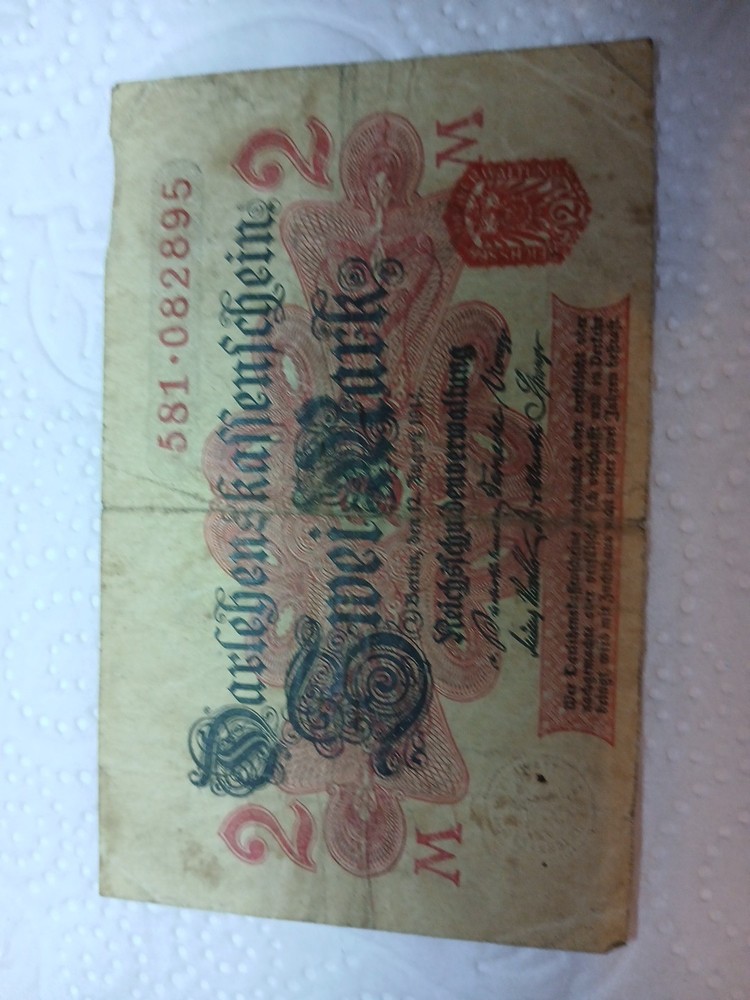 2 Mark Darlhenskassenschein