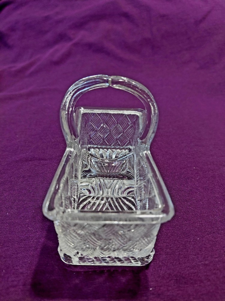 Vintage Double Salt Cellar - Footed With Handle