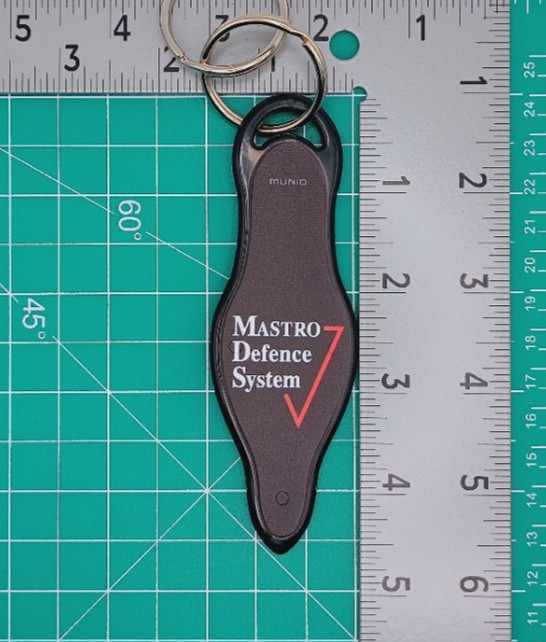 Munio Key Chain Mastro Defense System MDS Logo