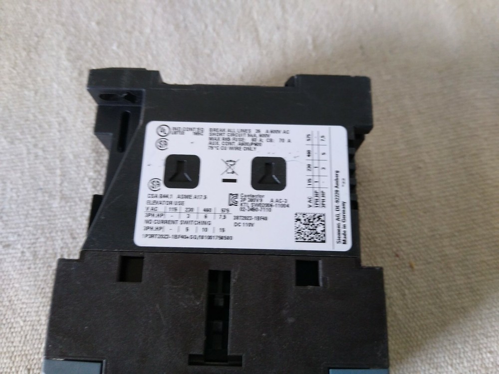 Siemens 3RT2023-1BF40 Sirius Power Contactor