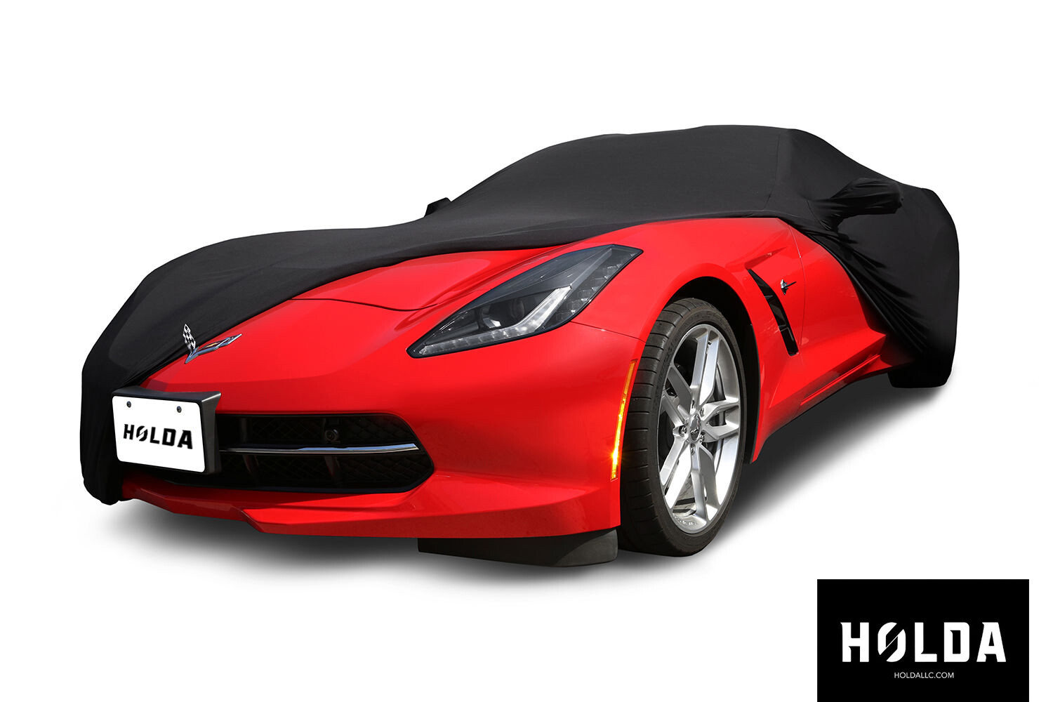Holda - INDOOR Super Stretch Custom Car Cover for Chevy Corvette w Bag & Logo
