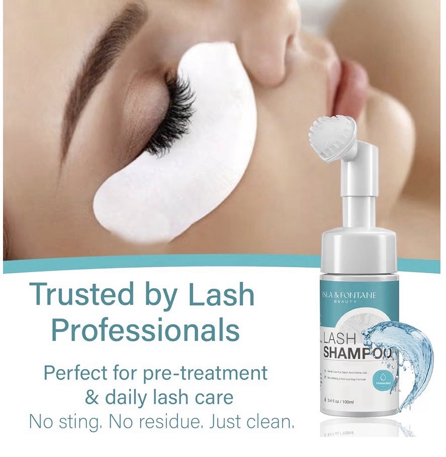 ISLA & FONTANE Lash Shampoo Kit, Unscented