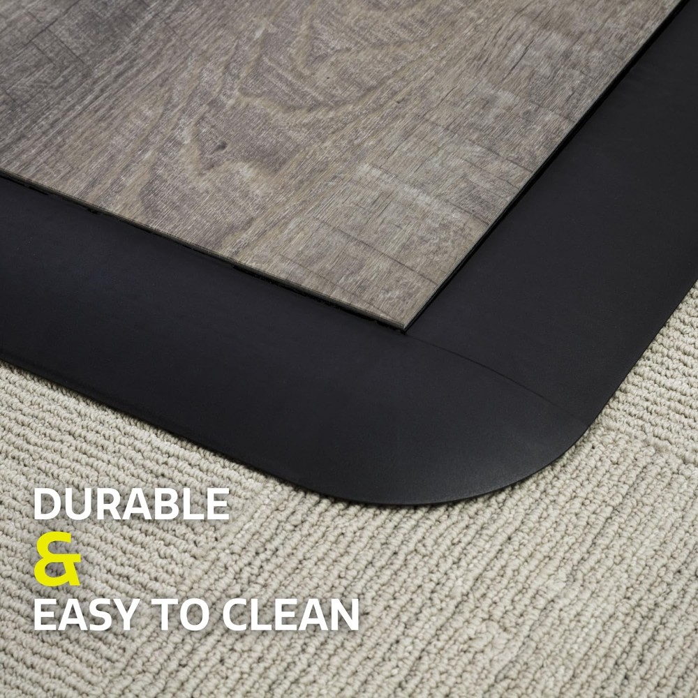 Garage Floor Transition Edge, Interlocking Modular Garage Floor Edging with R...