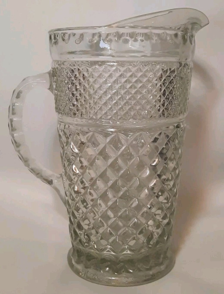 Anchor Hocking 'Wexford' Pattern Depression Glass 44 oz Pitcher