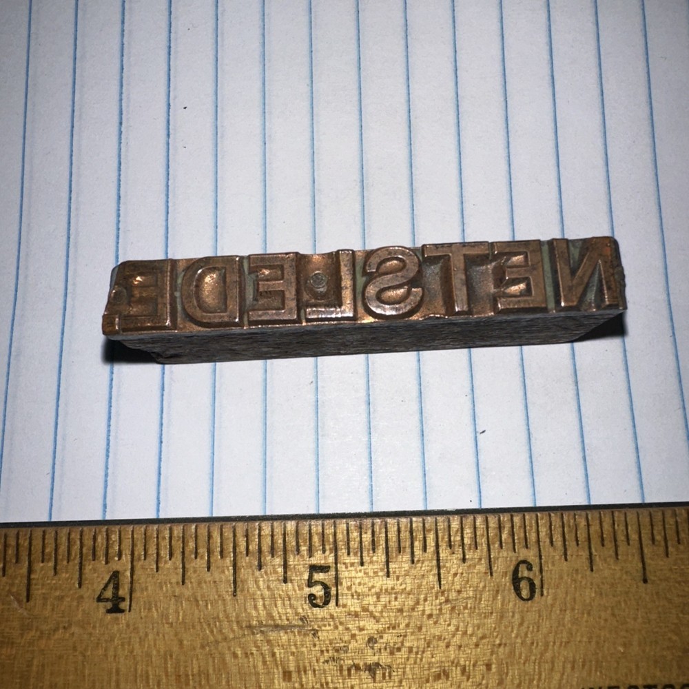 Print Block ( NETSLEDE ) Copper Face