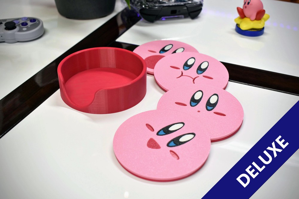 Kirby Coaster Set - 3D Printed
