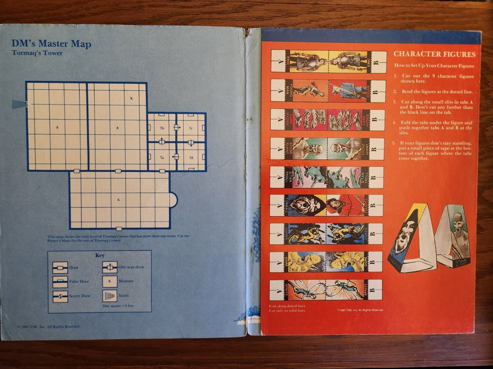 O1 The Gem and the Staff adventure D&D TSR Basic Dungeons & Dragons BECMI