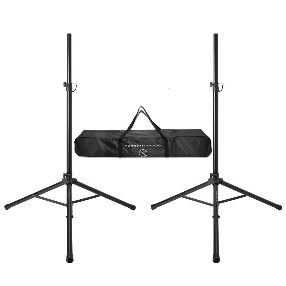 Turnstile Audio Height-Adjustable Speaker Stands, Pair #SS6-PB