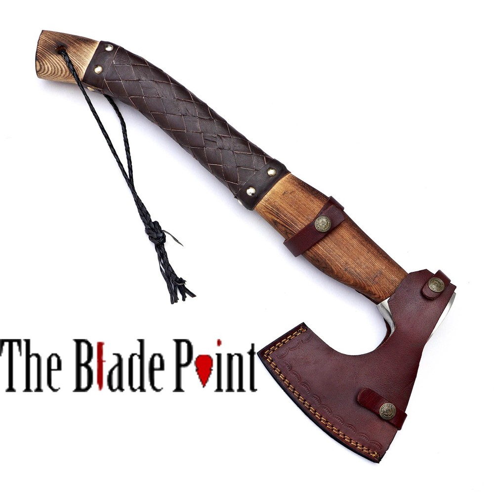 Valknut Viking Bearded Axe Hatchet – Premium Handcrafted Norse Throwing Axe