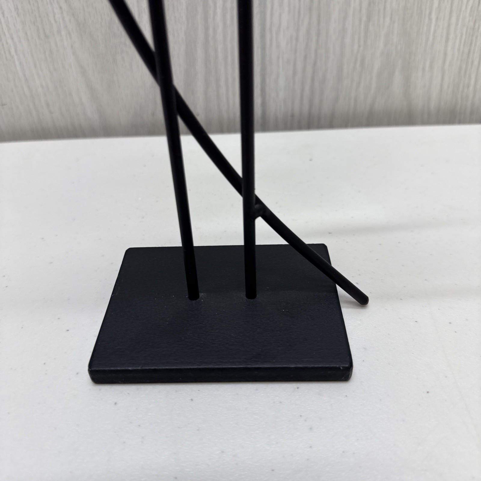 Rick Martin 2011 Post Modern Metal Candlestick Holder Atomic Spherical Abstract