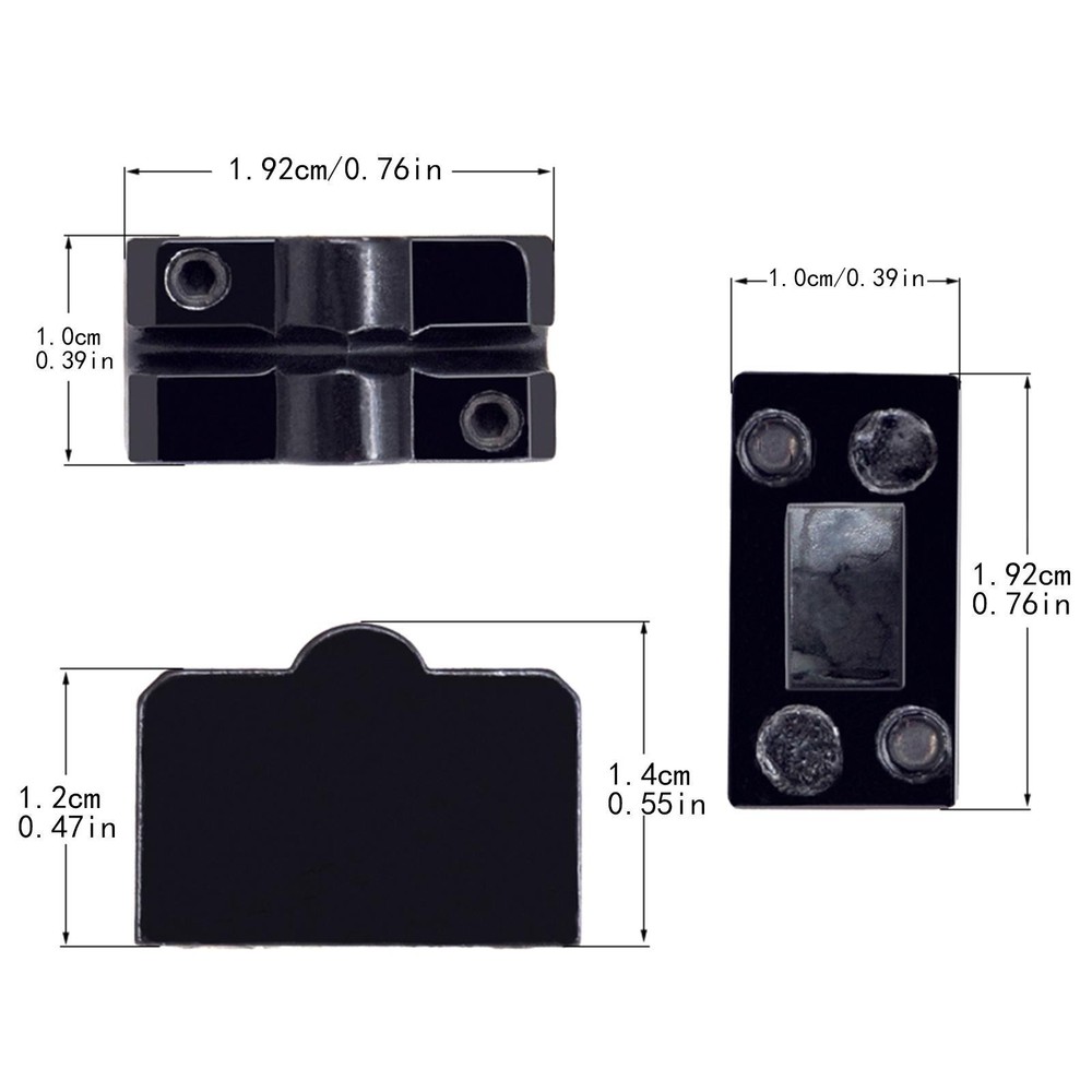 6Pcs Guitar Bridge String Saddles Easy to Install Replacement Insert Blocks