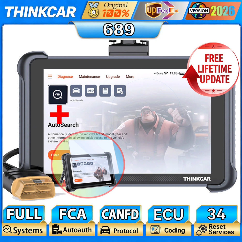 ThinkScan 689 Car System Auto Diagnostic Scanner Bidirectional Scan Key Program
