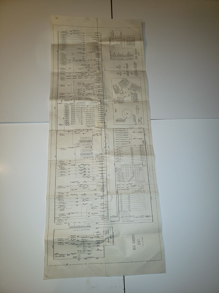 Williams BIG DADDY Pinball Schematic