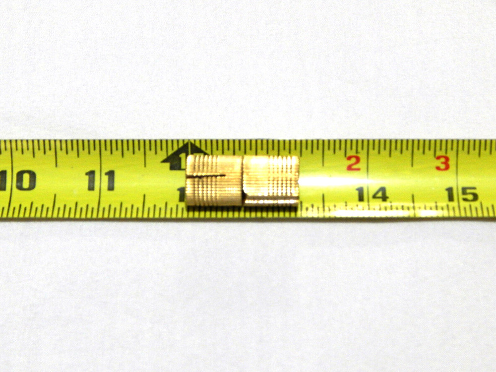 Concealed Cabinet Door Hinge Solid Brass Round Cylinder Shape