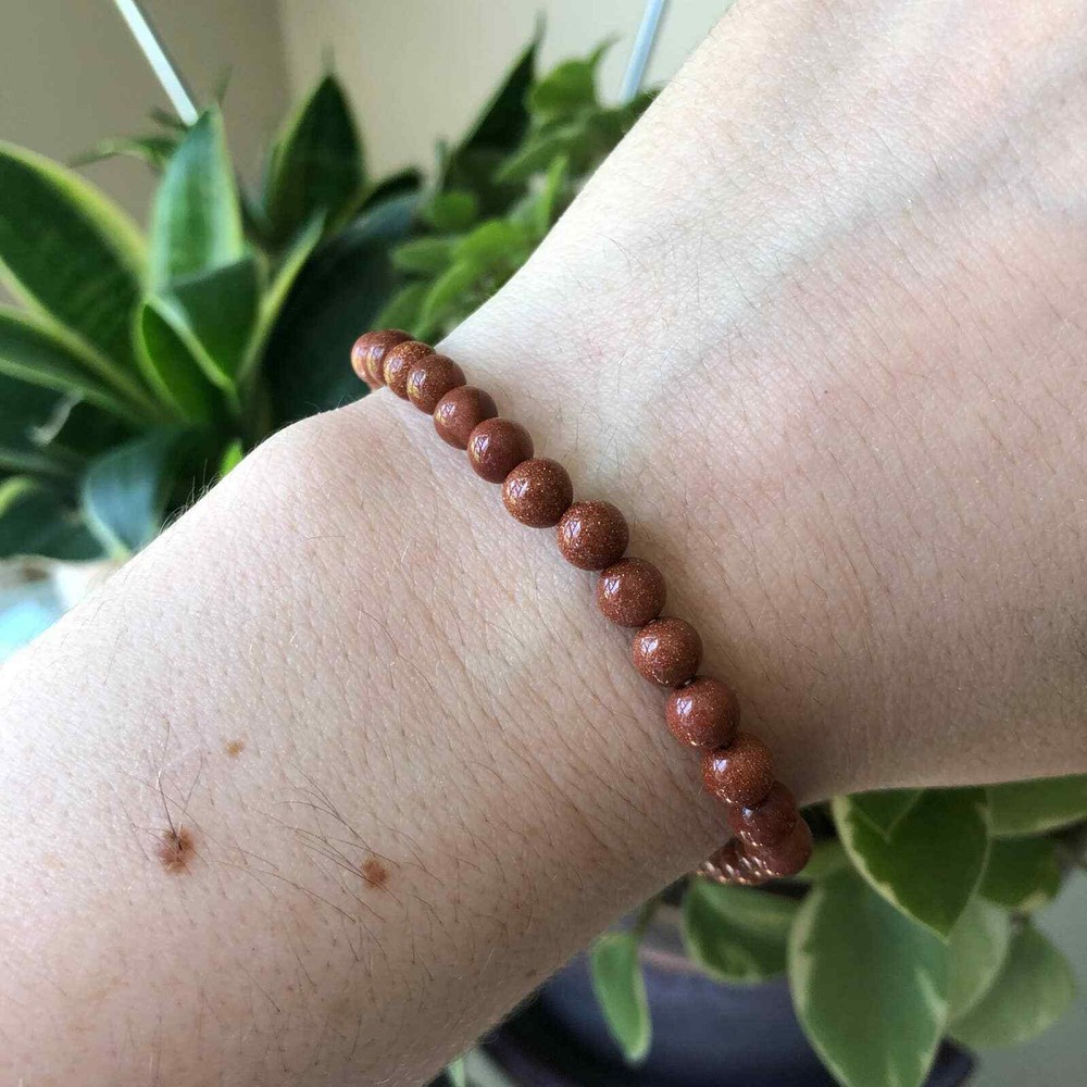 Goldstone Beaded Bracelet