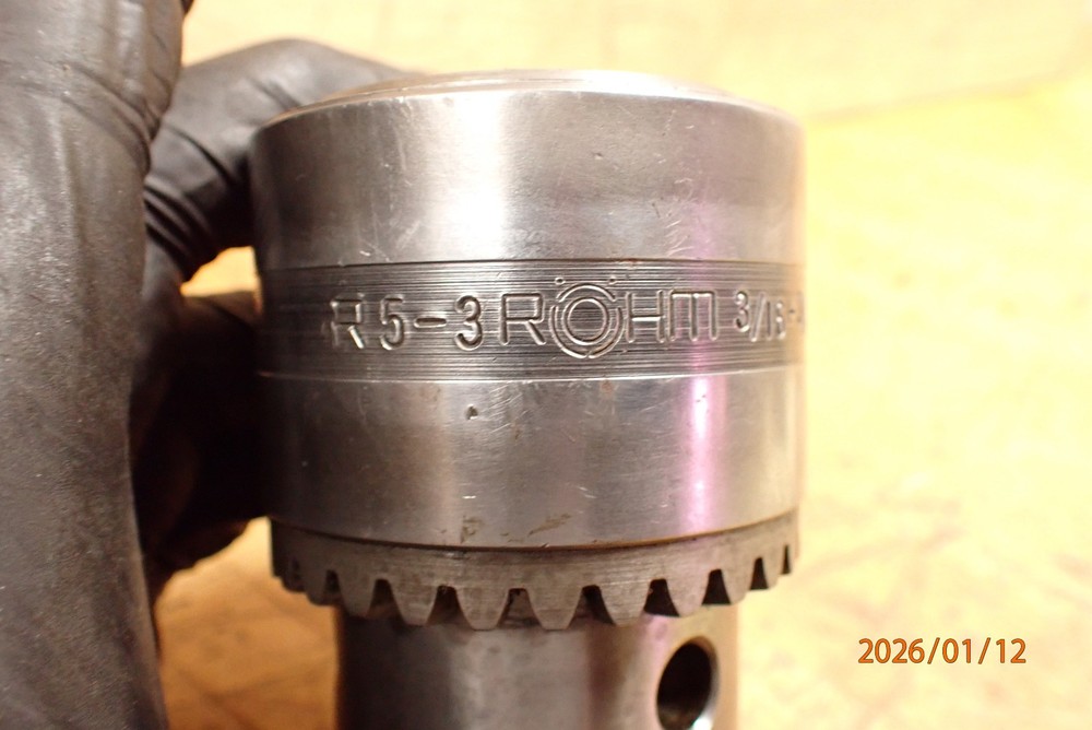 OLDER GERMAN MADE ROHM 3/16-3/4 DRILL CHUCK MISSING KEY