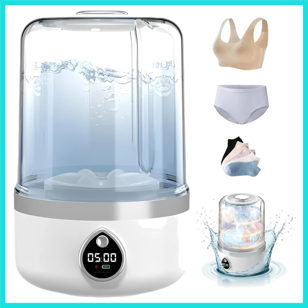 Portable Washing Machine, Compact Mini Washing Machine for Delicates & light ...