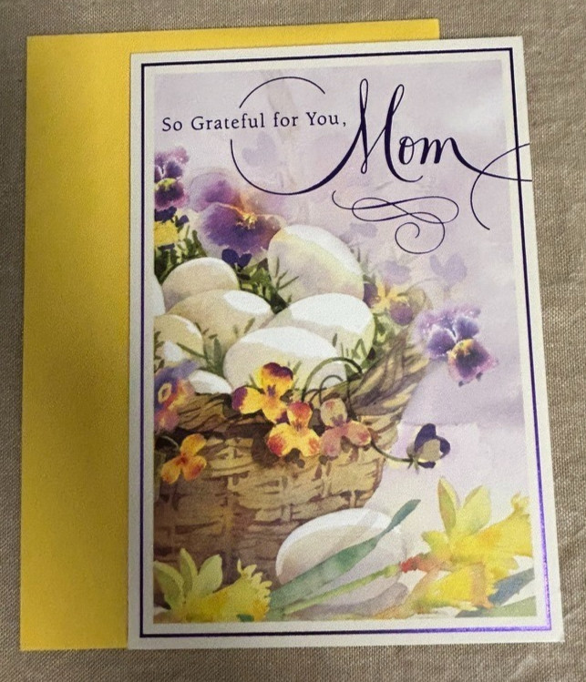 Happy Easter Greeting Card & Envelope ~ Mom
