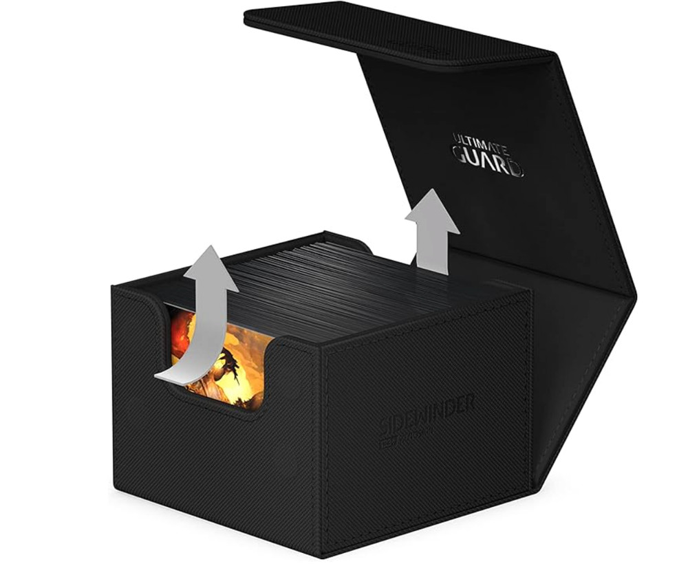 Ultimate Guard Sidewinder 133 Black Xenoskin Deck Box