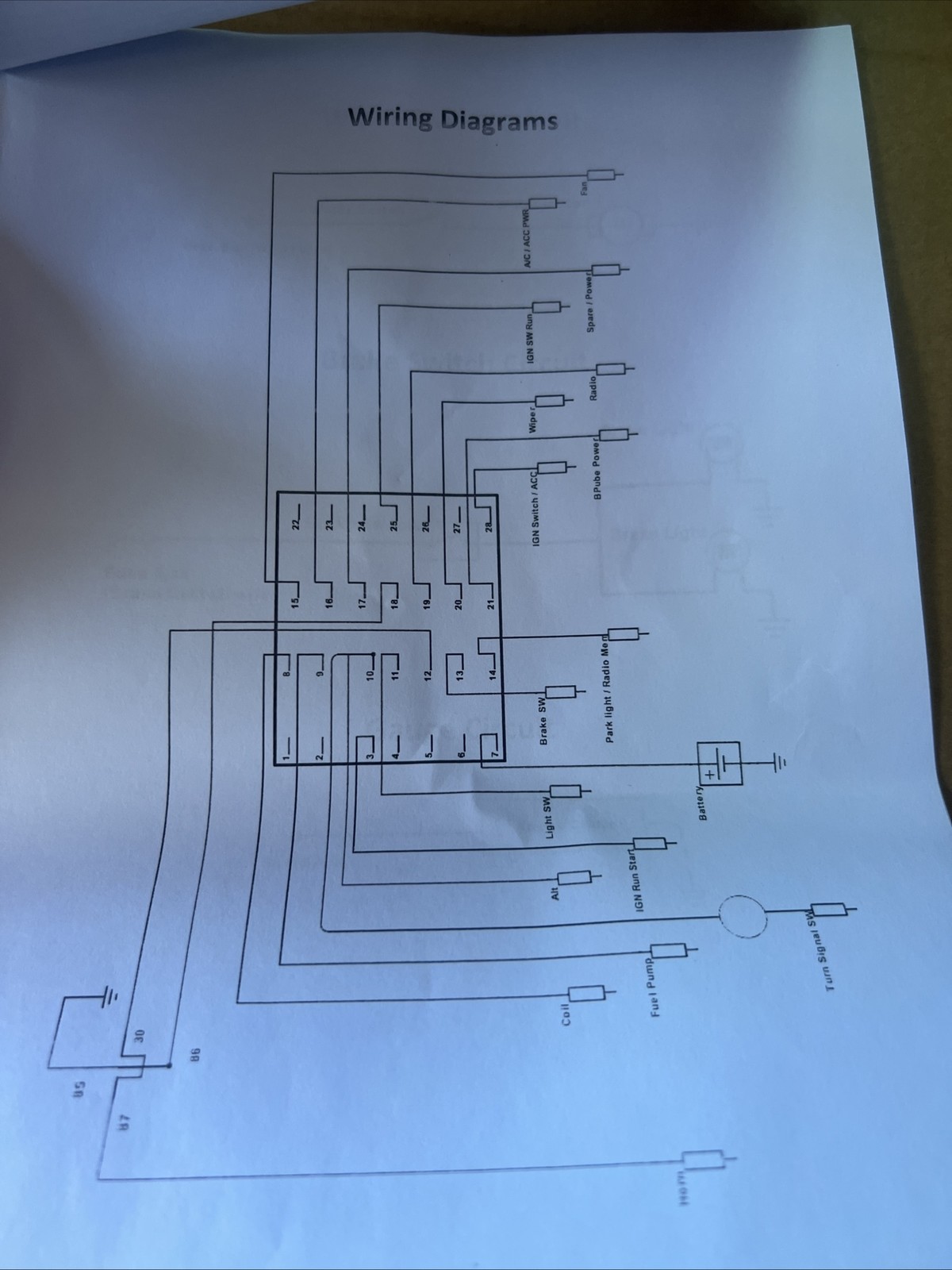 14 Circuit Universal Wire Harness 14 Fuse 12v Street Hot Rat Muscle Rod Wiring