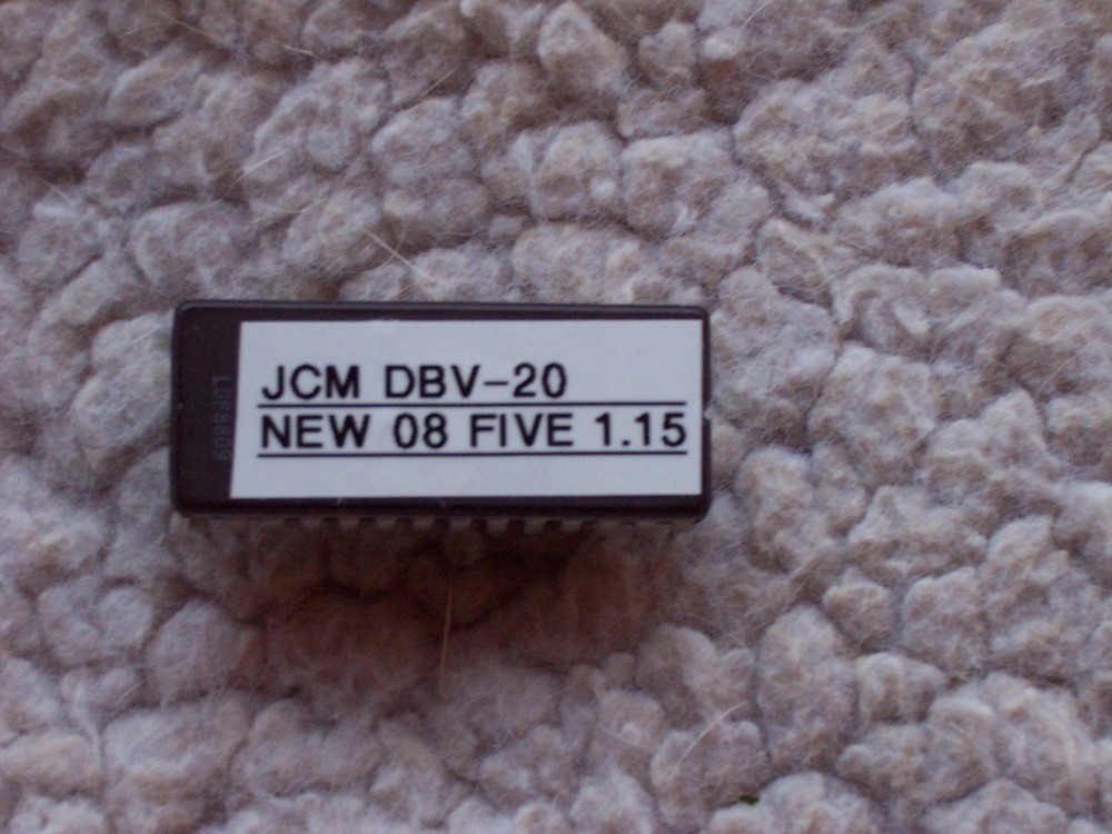 Software update for JCM DBV-20 Bill Validator 2008 $5 bill eprom '08