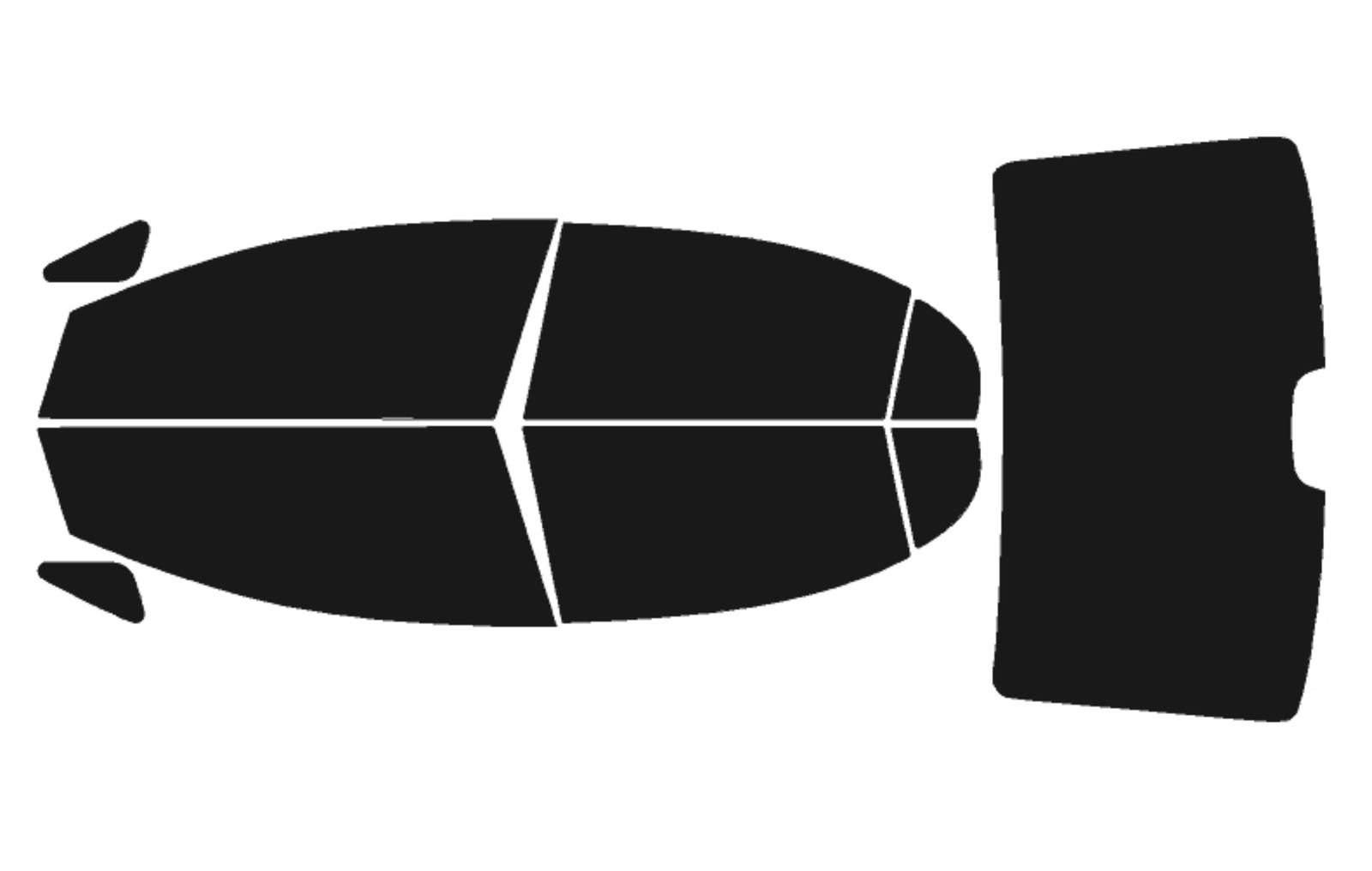 Computerized Custom PreCut 2Ply Window Tint Film Kit For 06-11 Honda Civic Sedan