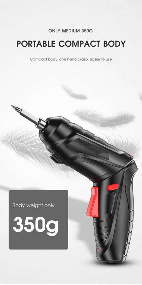 4.2V High-power Wireless Electric Screwdriver Kit with LED Light Tools