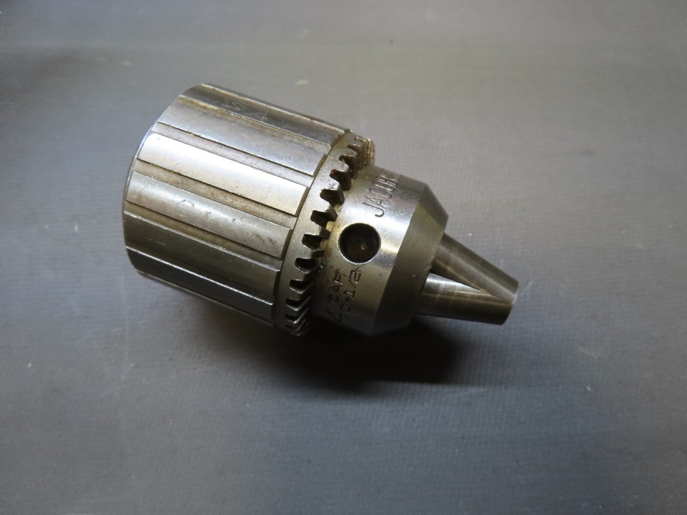 Jacobs No. 34 drill chuck W/key 0-1/2" capacity