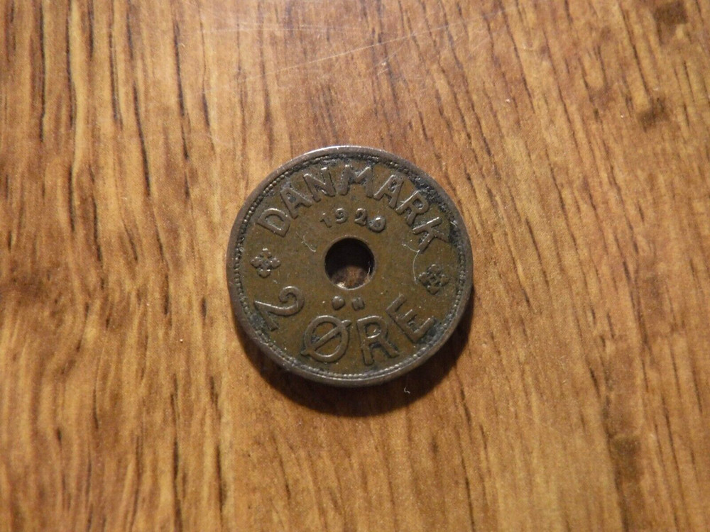 DENMARK 2 ORE 1929 COIN (T491)