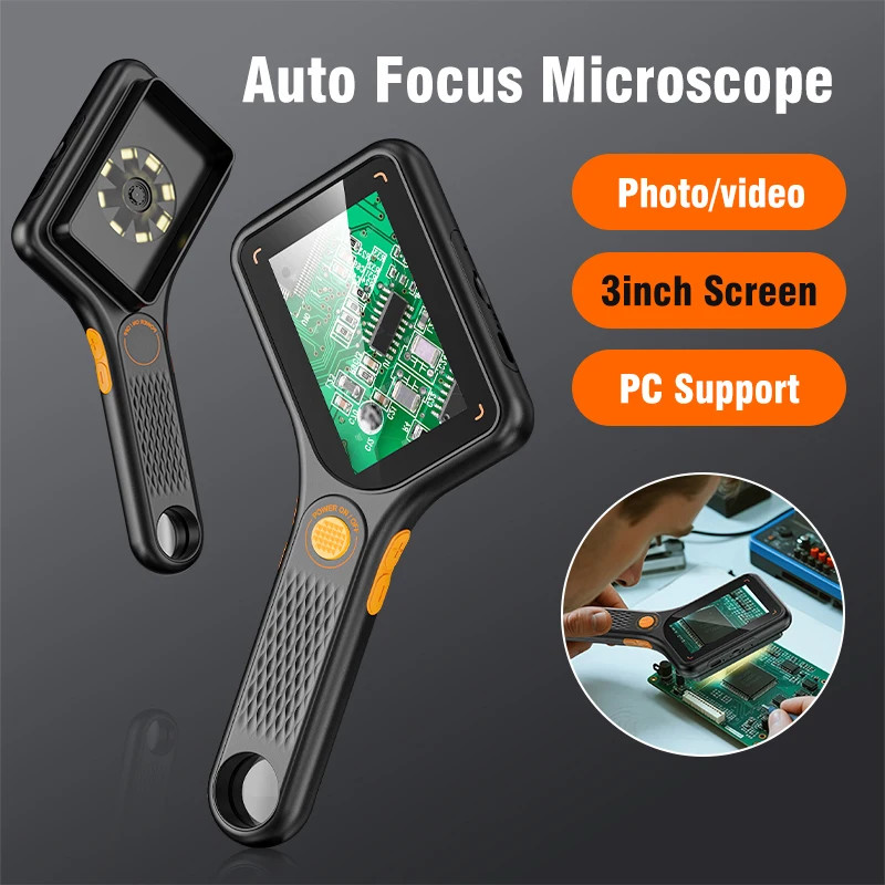 Handheld USB Digital Microscope 3.0 inch Big Screen Autofocus Digital Magnifying