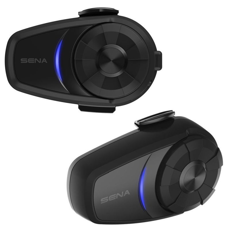 Sena 10S Motorcycle Bluetooth Communication System 2 Headset Dual Pack
