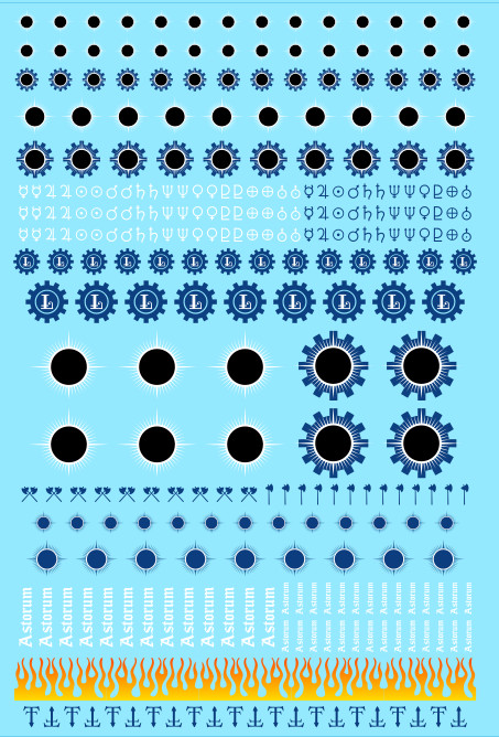 Black Hole Tiny Titans  A6 Transfer Sheet