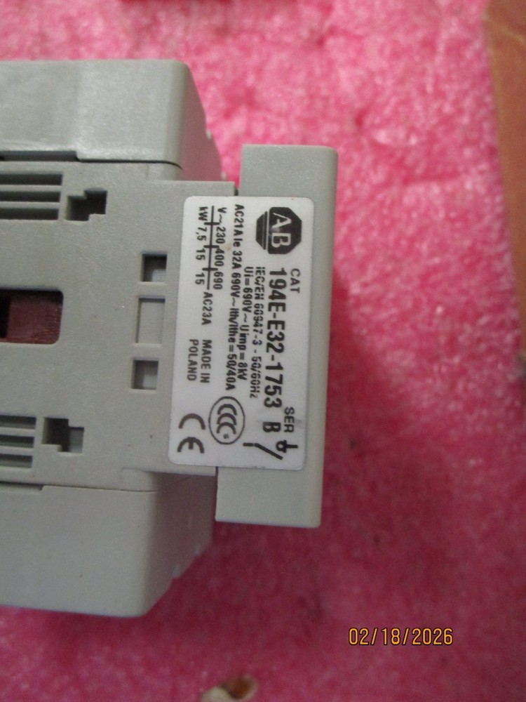 NEW! Allen Bradley Small Frame Load Switch 194E-E32-1753